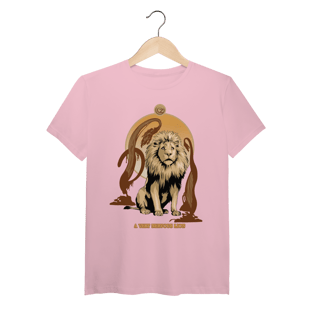 Nome do produtoCamiseta (Algodão Peruano) - A Very Nervous Lion (Leão Covarde)