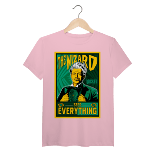 Nome do produtoCamiseta (Algodão Peruano) - The Wizard Sees Everything