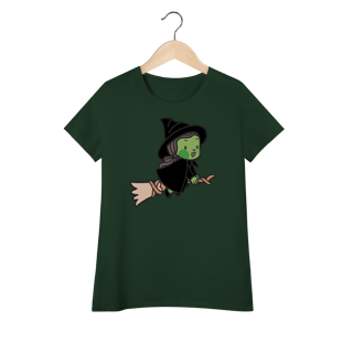 Camiseta Feminina (Algodão Peruano) - Elphaba Chibi