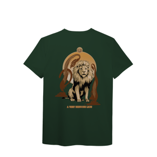 Nome do produtoCamiseta (Algodão Peruano) - A Very Nervous Lion (Leão Covarde)