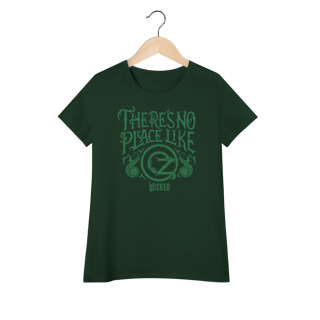 Nome do produtoCamiseta Feminina (Algodão Peruano) - There's No Place Like Oz