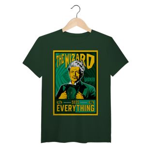 Nome do produtoCamiseta (Algodão Peruano) - The Wizard Sees Everything