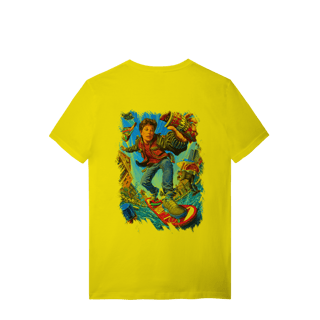 Nome do produto T-shirt Premium Unissex De volta para o Futuro III