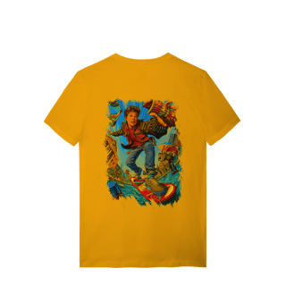 Nome do produto T-shirt Premium Unissex De volta para o Futuro III