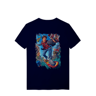 Nome do produto T-shirt Premium Unissex De volta para o Futuro III