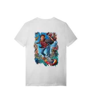Nome do produto T-shirt Premium Unissex De volta para o Futuro III