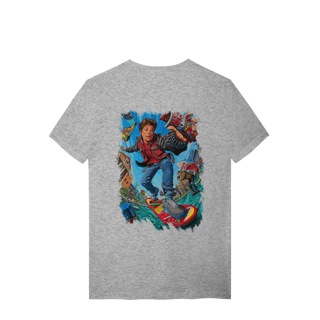 Nome do produto T-shirt Premium Unissex De volta para o Futuro III