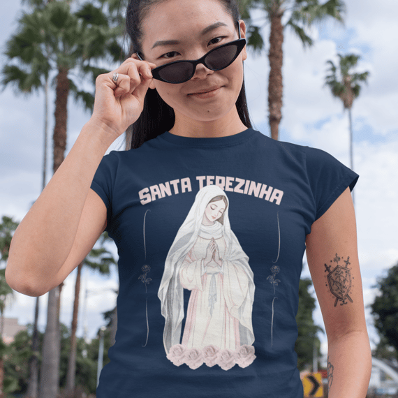 Rosas de Santa Terezinha - Baby Look