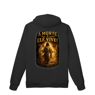 Nome do produto Moletom Canguru Ele Vive – Edição Premium