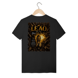 Camiseta Leão de Fé – Deus Está Com Você | Josué 1:9
