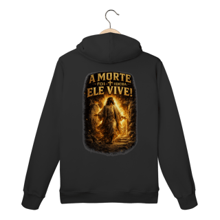Nome do produto Moletom Canguru Ele Vive – Edição Premium