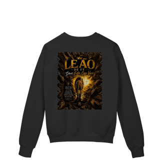 Nome do produto Moletom Leão de Fé – Deus Está Com Você | Josué 1:9