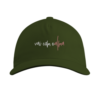 Nome do produto Vai com (c)Alma - Boné