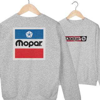Nome do produto Moletom Prime Canguru Dodge Vintage – Mopar Dodge Edition - Unissex
