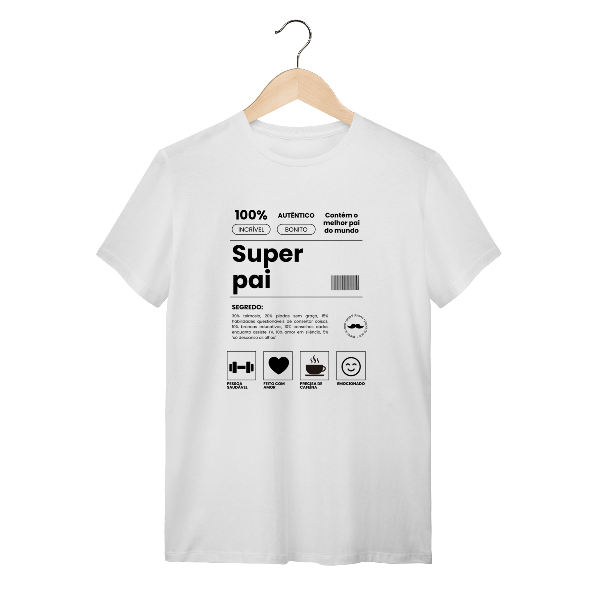 Nome do produto: T- Shirt Super Pai 