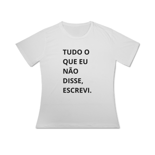 Nome do produto Baby look Sport Escritor 