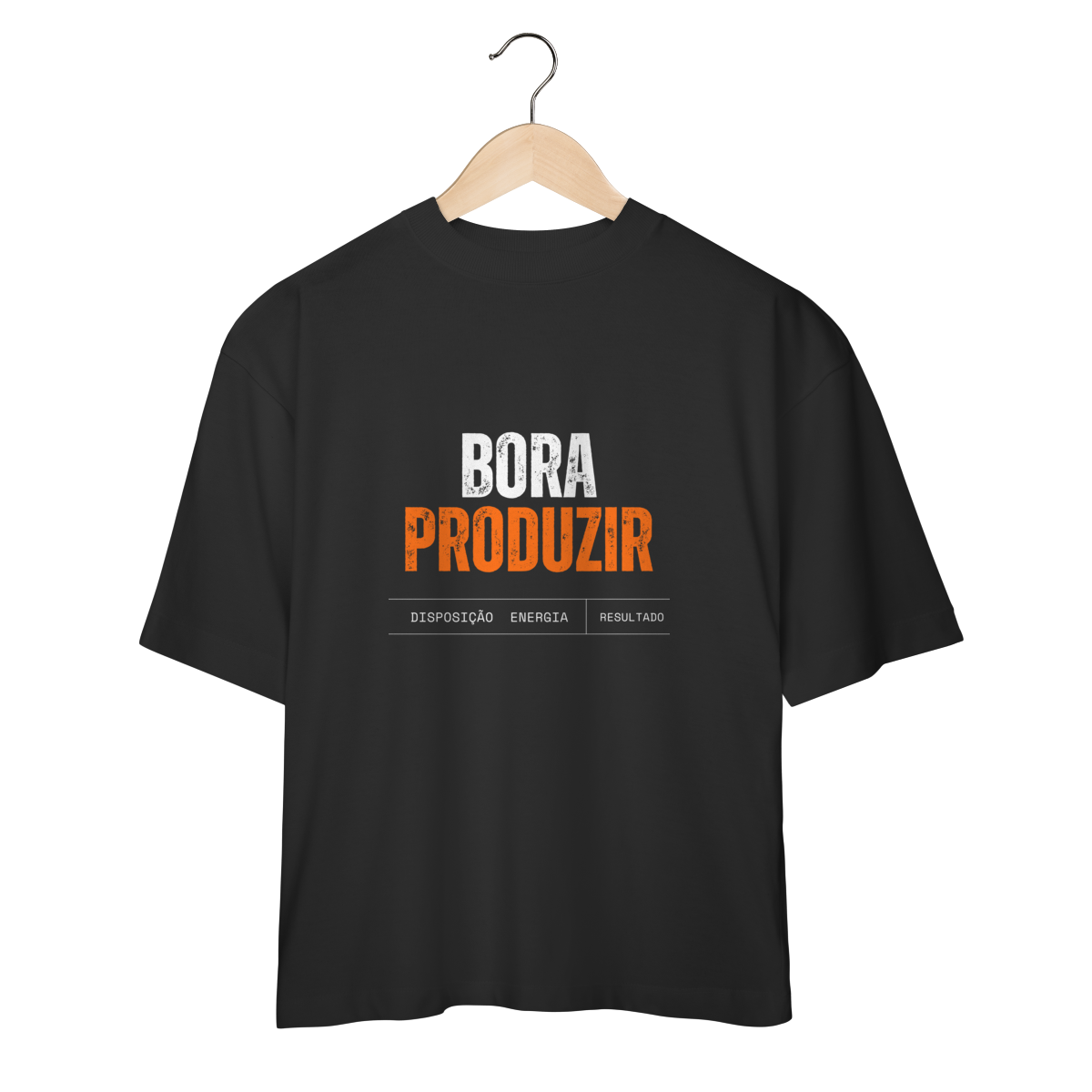 Nome do produto: Camisa Oversized Bora Produzir 