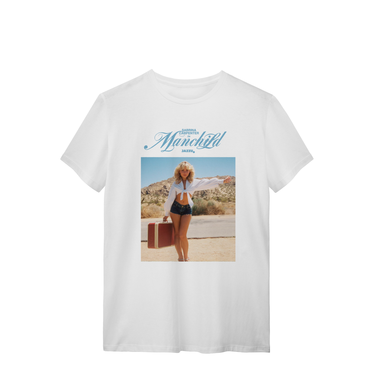 Nome do produto: Camiseta Sabrina Carpenter - Gimme a Ride (Manchild)