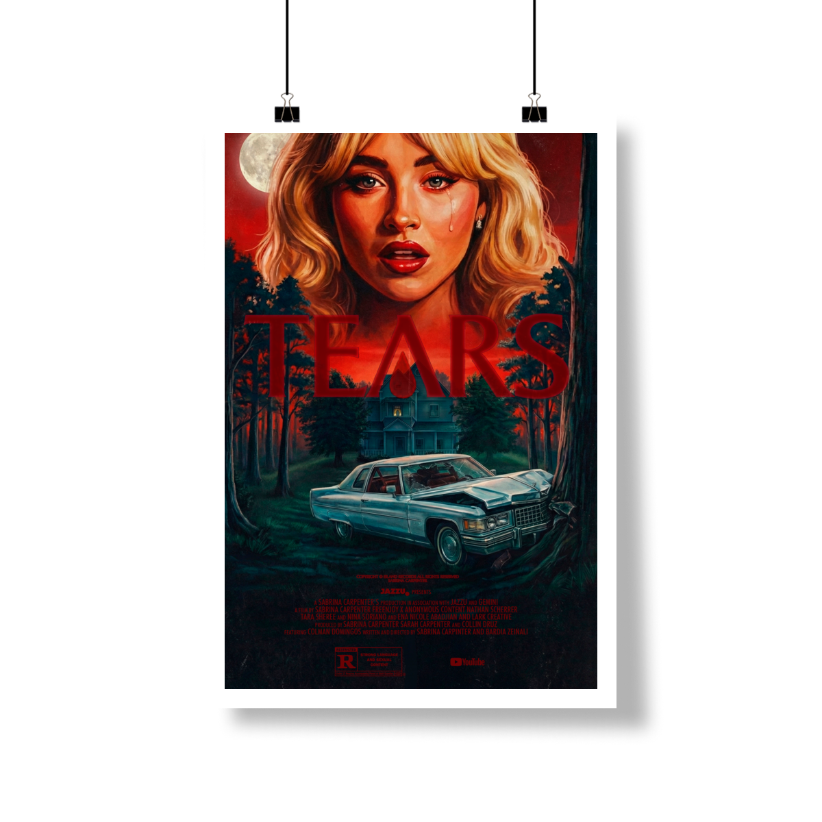 Nome do produto: Poster Sabrina Carpenter - TEARS