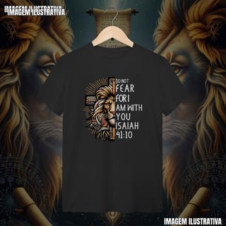 Camiseta Leão da Cruz - Não Temas  | DTF HD Unissex