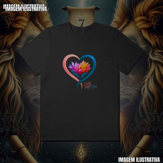 T-Shirt Plus Size O Amor Trasnforma