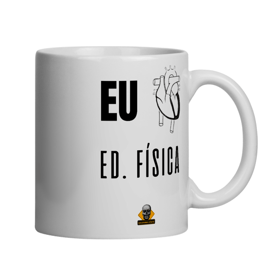Caneca Eu <3 Ed. Física esquerdo
