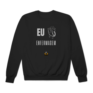 Nome do produto Moletom Eu <3 Enfermagem