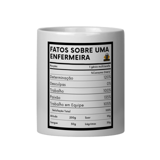 Caneca Fatos Enfermeira