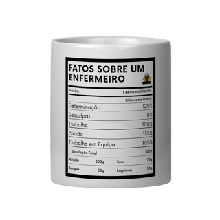 Caneca Fatos Enfermeiro