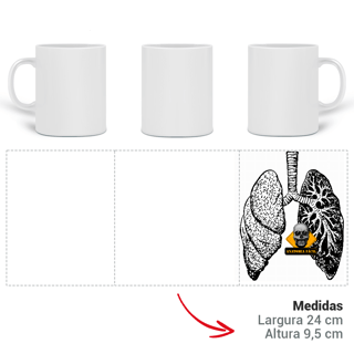 Nome do produto Caneca Pulmões esquerdo
