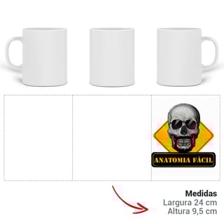 Nome do produto Caneca Anatomia Fácil esquerdo