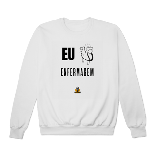 Nome do produto Moletom Eu <3 Enfermagem