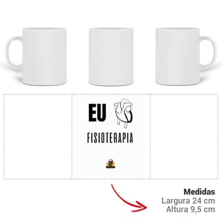 Nome do produto Caneca Eu <3 Fisioterapia