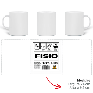 Nome do produto Caneca Etiqueta Fisio