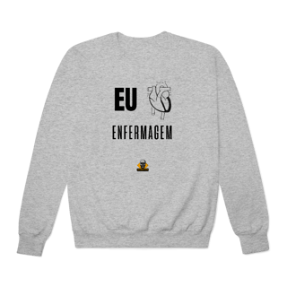 Nome do produto Moletom Eu <3 Enfermagem