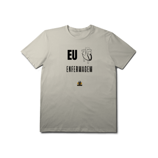 Nome do produto Camiseta Eu <3 Enfermagem