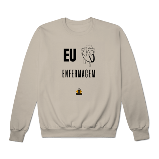 Nome do produto Moletom Eu <3 Enfermagem