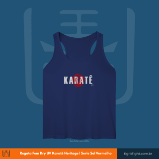 Nome do produto Regata Feminina dry UV Karatê Heritage