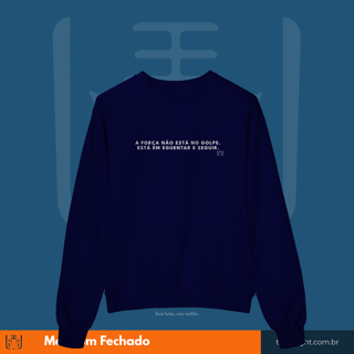 Nome do produto Moletom Fechado Aguentar e Seguir