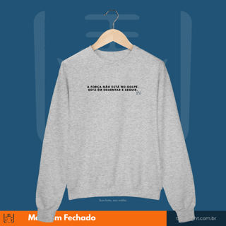 Nome do produto Moletom Fechado Aguentar e Seguir
