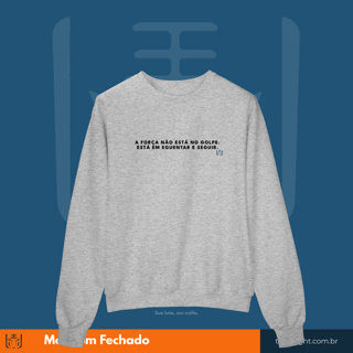 Nome do produto Moletom Fechado Aguentar e Seguir