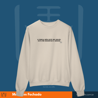 Nome do produto Moletom Fechado Aguentar e Seguir