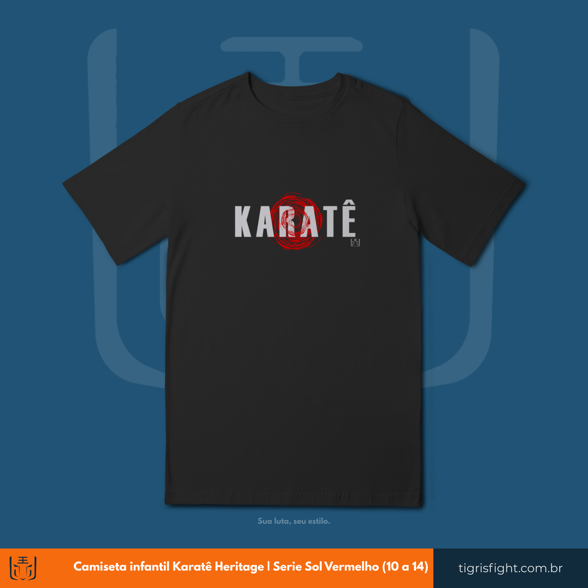 Nome do produto: Camiseta infantil Karatê Heritage (10 a 14)