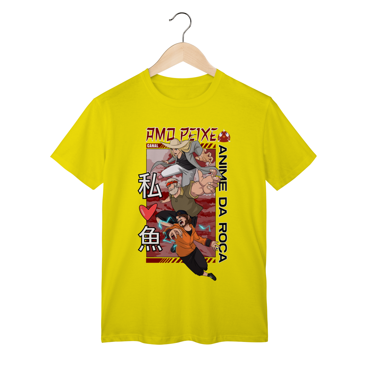 Nome do produto: Camiseta Classic, Canal Amo Peix Arte feita por um artista humano 
