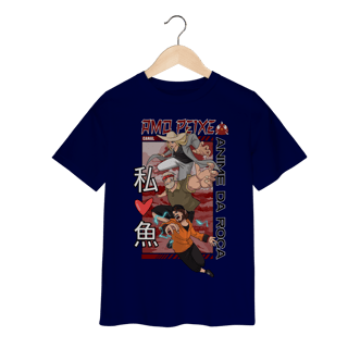 Nome do produto Camiseta Infantil Canal Amo Peixe – Anime da Roça  Arte original criada por artista humano
