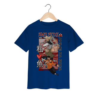 Nome do produto Camiseta Infantil Canal Amo Peixe – Anime da Roça  Arte original criada por artista humano