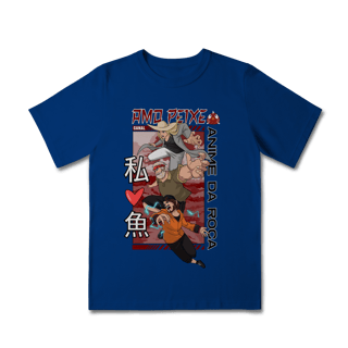Nome do produto Camiseta Infantil Canal Amo Peixe – Anime da Roça  Arte original criada por artista humano