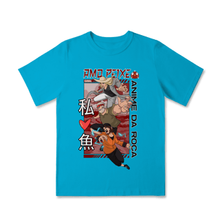 Nome do produto Camiseta Infantil Canal Amo Peixe – Anime da Roça  Arte original criada por artista humano