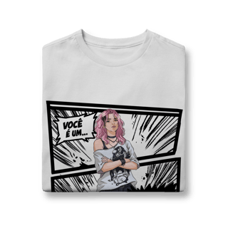 Nome do produto Camiseta : Você é um Frango” Infantil  (Arte por Artista Humano) Camiseta oficial Canal Amo Peixe 