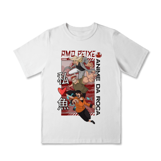 Nome do produto Camiseta Infantil Canal Amo Peixe – Anime da Roça  Arte original criada por artista humano